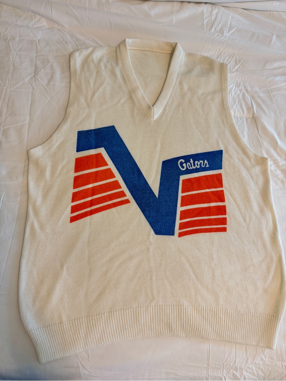 Vintage 90s Florida Gators Sweater Vest - Steve Spurrier Era UF Football- Rare